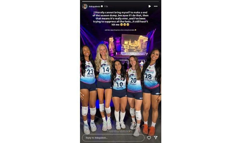 Screenshot of Kayla Caffey's Instagram story | Source: IG/itskayalexis